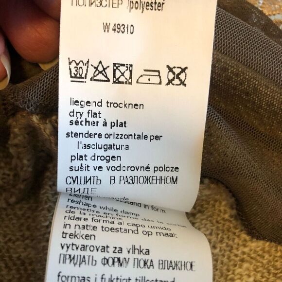 Heinrich Heine Mixed Knit, Lace, & Chiffon Fairy Grunge Top Size 12 - Picture 11 of 16